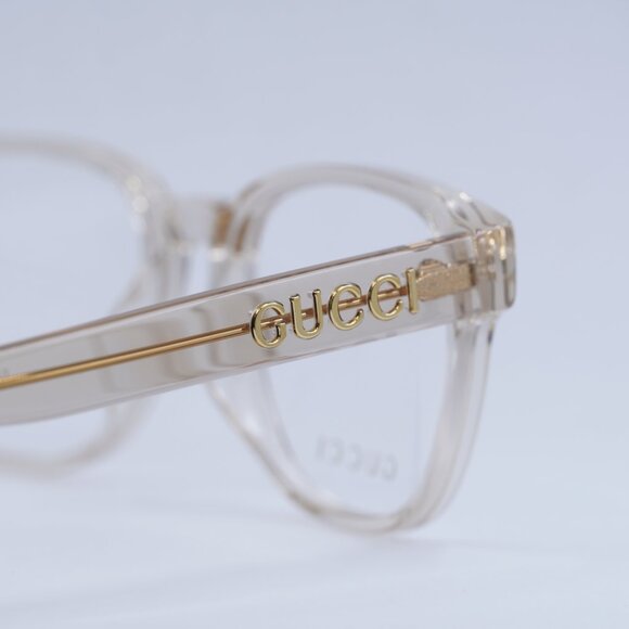 🕶️ New Gucci GG1746OA 002 Eyeglasses - Transparent Pale Pink Frame - Picture 5 of 10